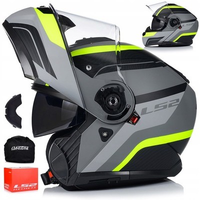 Klapphelm | LS2 FF908 STROBE II | Helm Flip Up Rollerhelm Motorradhelm ECER 2206