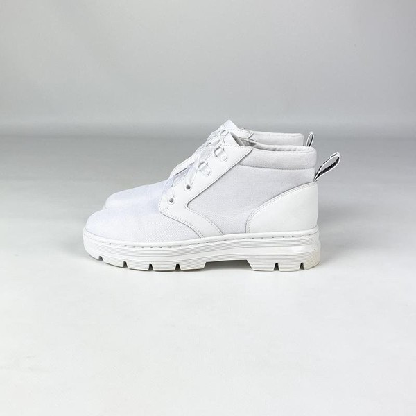 Women Dr. Martens Boots White Textile 40