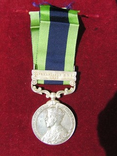 GEORGE V BRITISH ARMY INDIA GENERAL SERVICE MEDAL MACHINE GUN CORPS
