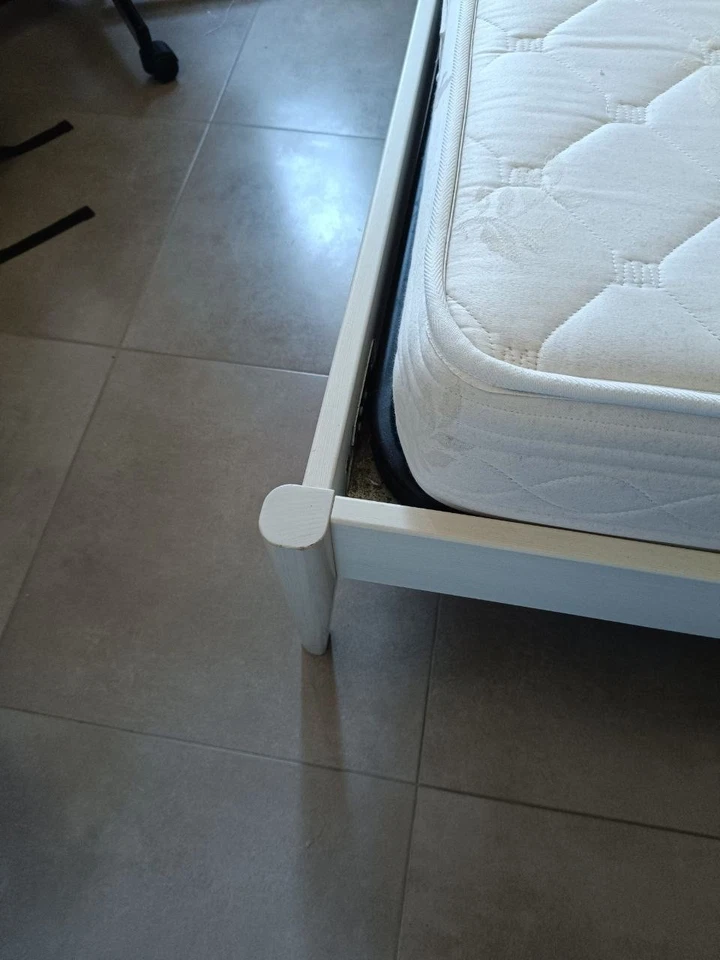 Letto una piazza e mezza con materasso morfeus e doghe - Immagine 3 di 4