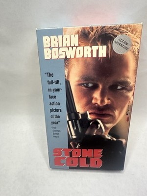 Stone Cold VHS 1991 Brian Bosworth Lance Henriksen RCA Columbia Action Movie