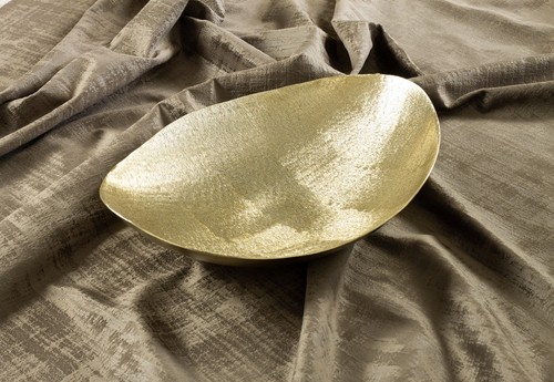 Handgehämmerte Metallschale modern Herzstück 33 cm x 27 cm x 9 cm - Bild 9 von 10