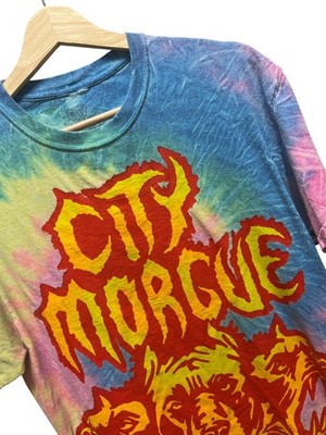 City Morgue Vintage Dog Head OG Tie Dye Tee Shirt