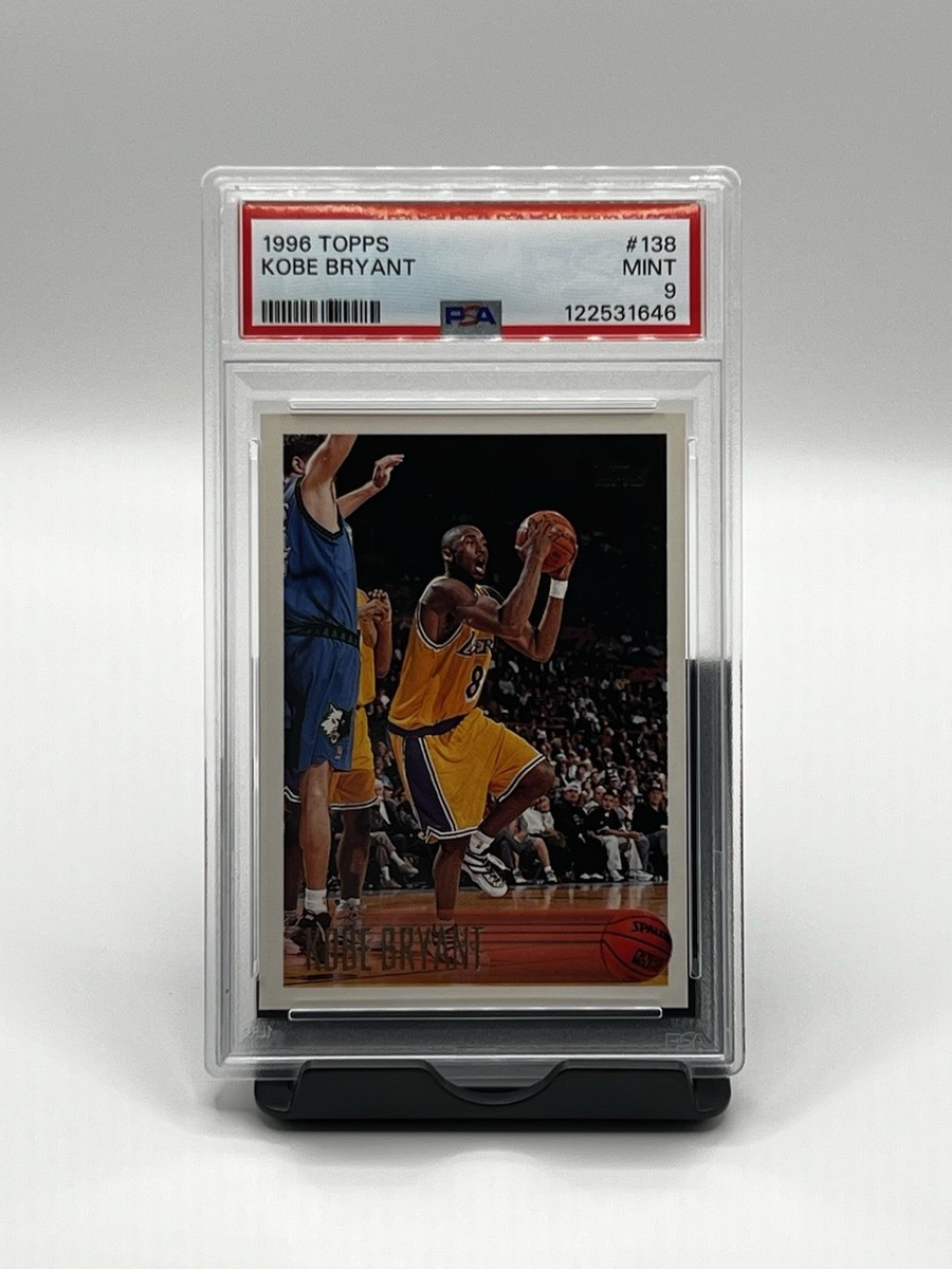 【NBA】Kobe Bryant 1996 Topps #138RC PSA9 1996 Topps Kobe Bryant RC #138 PSA 9 Mint Lakers HOF Rookie