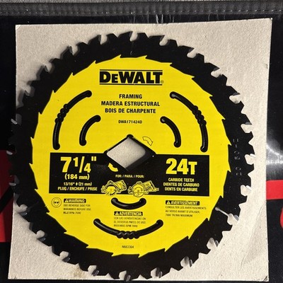 DEWALT Carbide Circular Saw Blade 7 1/4 Inch 24T Worm Drive CHN DWA171424D