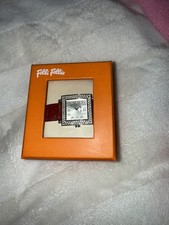 Image of Folli Follie Watch - Red Leather Strap - Ladies - Model S1909L/ZI
