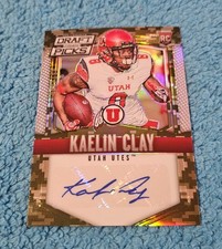 2015 Prizm Draft Picks Kaelin Clay Utah Camo Rookie Autograph 63/199 #249