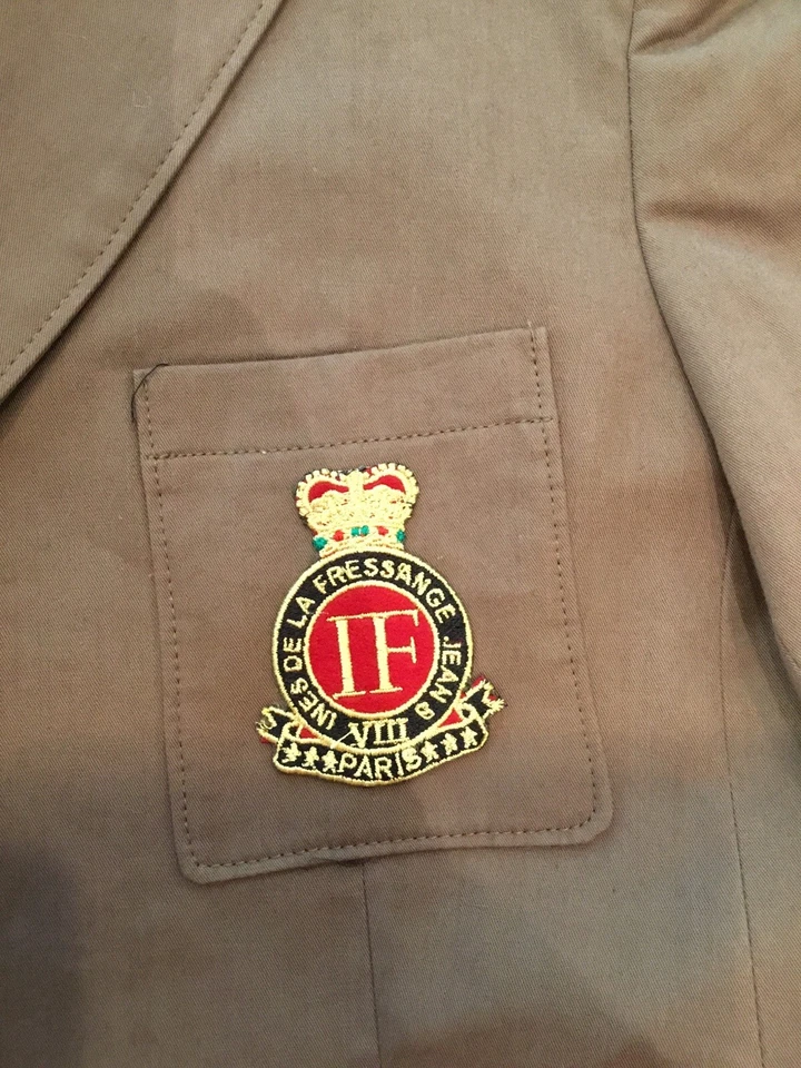 Très Belle Veste Coton Marron Ines De La Fressange 38/40 Tbe Authentique  - Photo 3/4