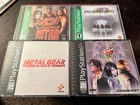 PS1 4 Game Lot Metal Gear Solid Final Fantasy VIII Tactics WCW Nitro Playstation