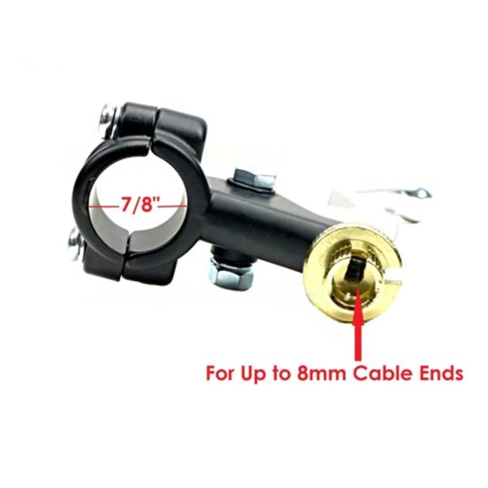 Conjunto de palanca eléctrica embrague 2FastMoto con percha negra de 2 piezas 7/8" 32-37220 Foto 3 de 4