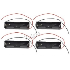 18650 Battery Holder Battery Case Storage Box 4pcs Pocket with Wire Leads