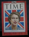 Time Magazine February 1952  Queen Elizabeth No Label Newsstand