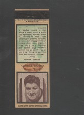 1937 Diamond NFL Football Matchcover #15 George Musso-Chicago Bears Near Mint