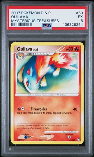 Quilava graded PSA 5 for sale on eBay