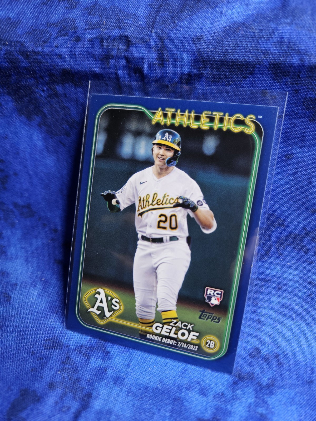 2024 Topps Update Series - Rookie Debut Royal Blue #US131 Zack Gelof (RC)