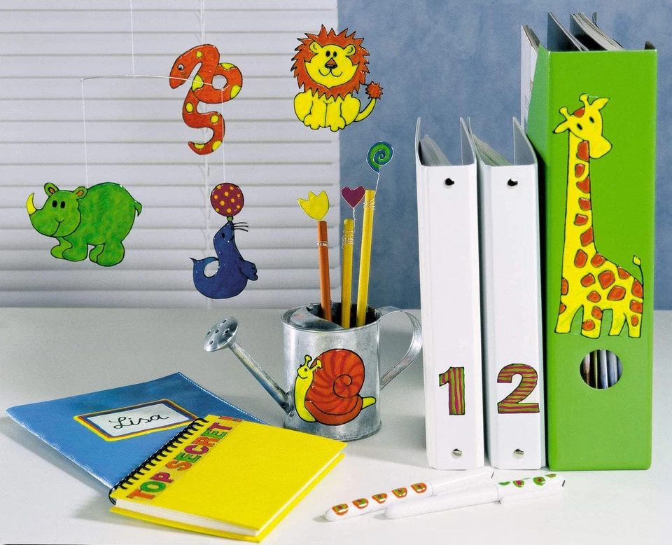 04060004182 Window Color Fun & Fancy, Colore Argento, 80 Ml, Vernice per Finestr - Immagine 4 di 4