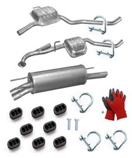 Komplett ab Kat Auspuff für Opel Omega B 2.2i Limousine 144 PS + Anbausatz