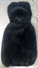Sheepskin Semi-custom Seat Cover - Black - Used In Good Condition