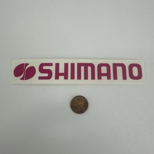Vintage Shimano Sticker Bike Bicycle BMX Cycling Original Decal PINK 1.125 x 6"