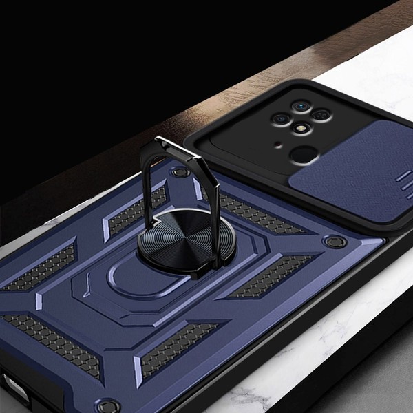 SchutzhüLle Mit Schutzfunktion FüR Xiaomi Redmi 10C, Camshield Slide, Marineblau-image