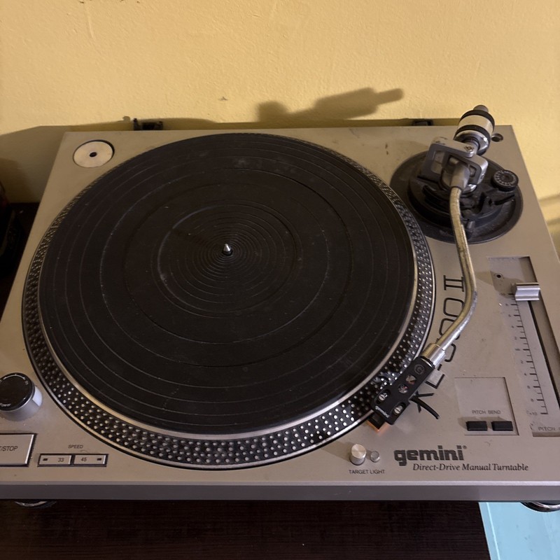 Gemini XL-500 II Professional DJ Direct Drive Manual Record Player Turntable VTG