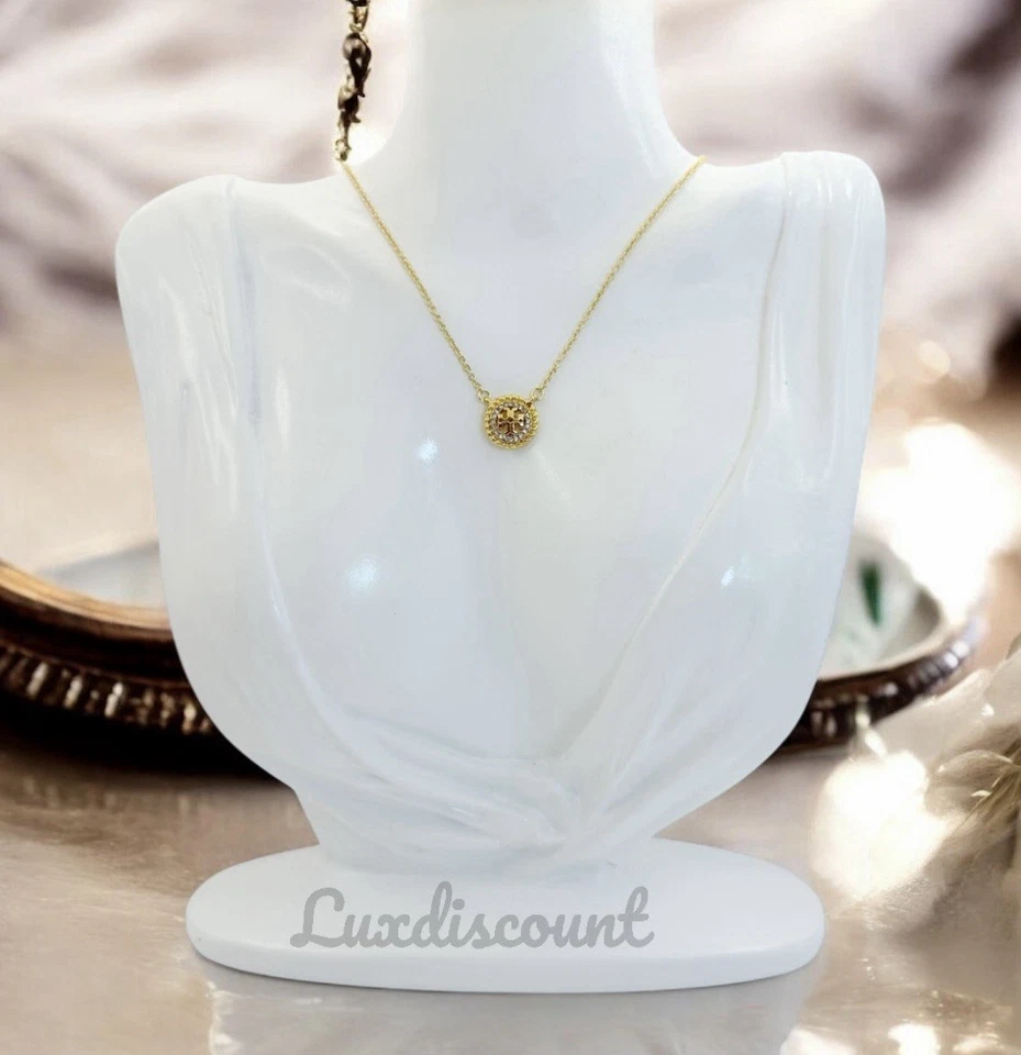 Ожерелье с подвеской в виде золотой веревки с логотипом Tory Burch Miller - Изображение 2 из 4