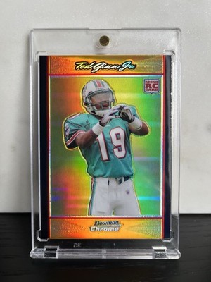 2007 Bowman Chrome Ted Ginn Jr. Orange Refractor /25 ROOKIE #BC76 Dolphins (RC)