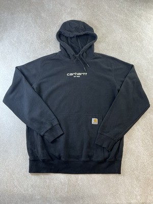 Carhartt Herren Force Relaxed Fit Lightweight Embroidered Logo Hoodie M schwarz