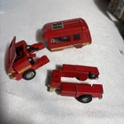 Vintage 1984 G1 Transformers Ironhide Action Figure Red Van Hasbro Broken