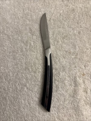 Eldan ELD2 BROWN Stainless Steak Knife Japan MCM Glossy Flatware - 7 5/8 