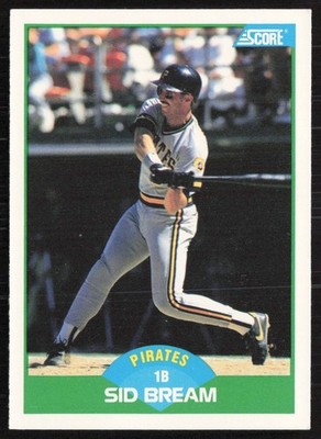 1989 Score Sid Bream Pittsburgh Pirates #48