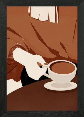 Küche Kaffee Kunstdruck gerahmtes Wandbild Poster Leinwanddruck Bild