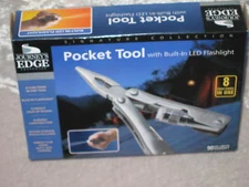 Pocket Tool w/ LED Flashlight Knife Screwdriver & More NEW!