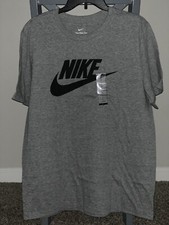 Nike Men's T-Shirt Athletic Logo Swoosh Printed Active Short Sleeve Tee