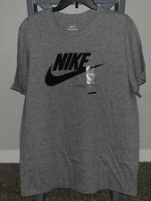 Nike Men's T-Shirt Athletic Logo Swoosh Printed Active Short Sleeve Tee