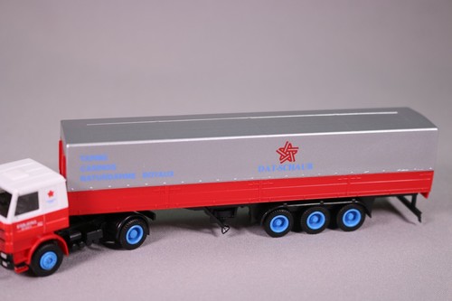 LE1746 PROMOTEX HERPA Camion Ho 1:87 Mack semi remorque Dat-Schaub - Picture 3 of 10