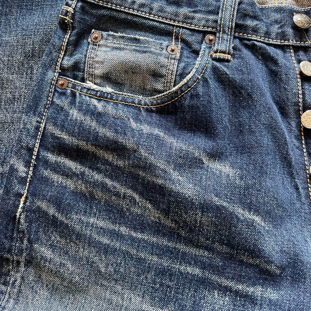 パンツ SUGAR CANE 065 UNION STAR JEANS W31 Sugar Cane Lot 065 W31 Union Star Straight Denim Jeans Blue