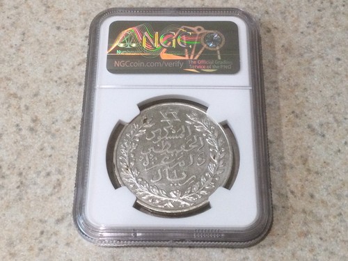 (1911) AH 1329 Marocco RIAL Parigi Zecca NGC AU Dettagli - Foto 2 di 3