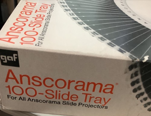 GAF ANSCORAMA 100 SLOT TRAY WITH 2" X 2" 100 SLIDES Tray - Picture 6 of 7