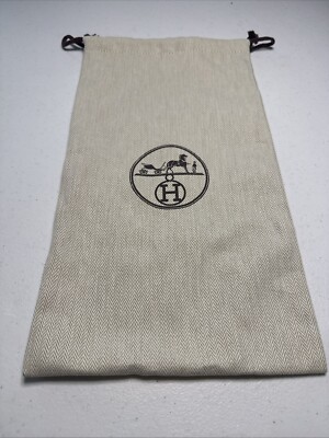 Authentic HERMES Shoe Dust Bag 7.5 x 13.25  (0490)