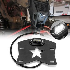 UTV LED License Plate Light Holder For Can-Am X3 Polaris RZR Pro XP Turbo Honda