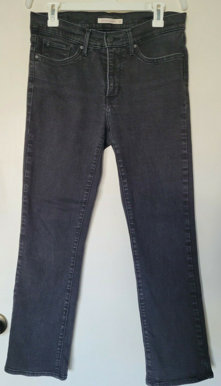 Levi's Basic Solid Black Shaping Straight Leg Zip… - image 1