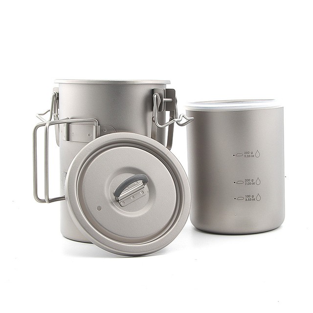 Keith Ti6300 Titanium Rice Pot Light Weight Camping Cooker titanium eBay
