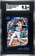 2019 Panini Diamond Kings #93 Freddie Freeman BLUE FRAME SGC 9.5 MINT+