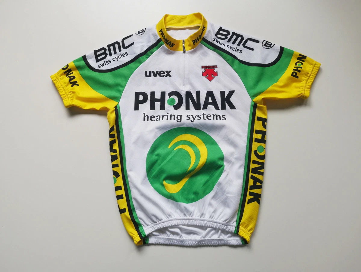 VINTAGE MEN S DESCENTE CYCLING JERSEY PHONAK BIKE CICLISMO RETRO