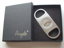 Angelo Zigarrencutter Zigarrenschneider Edelstahl  Doppelklingen Cutter  NEU!