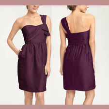NEW Jenny Yoo [sz 0 ] Convertible Shantung Dress in Eggplant #D96
