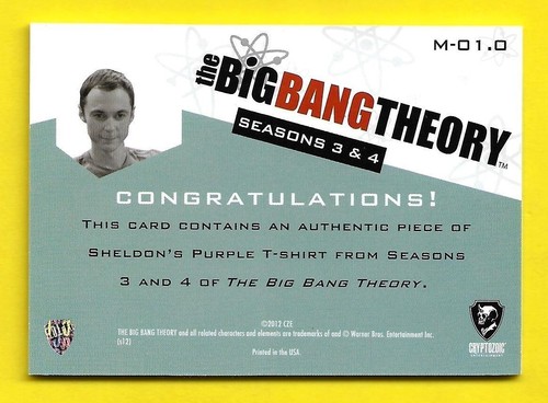 The Big Bang Theory Season 3 & 4 Wardrobe M-01.0 Jim Parsons as Sheldon Cooper - Picture 2 of 3