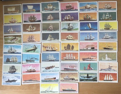 The Saga of Ships  - Brooke Bond Tea Cards ( 1970 ) - Pick the cards you want