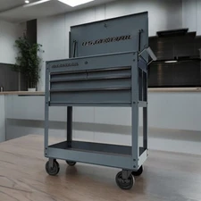 4 Drawer Roller Cart 30 In. Tool Cabinet Storage Chest Box Gray 580 Lb Capacity